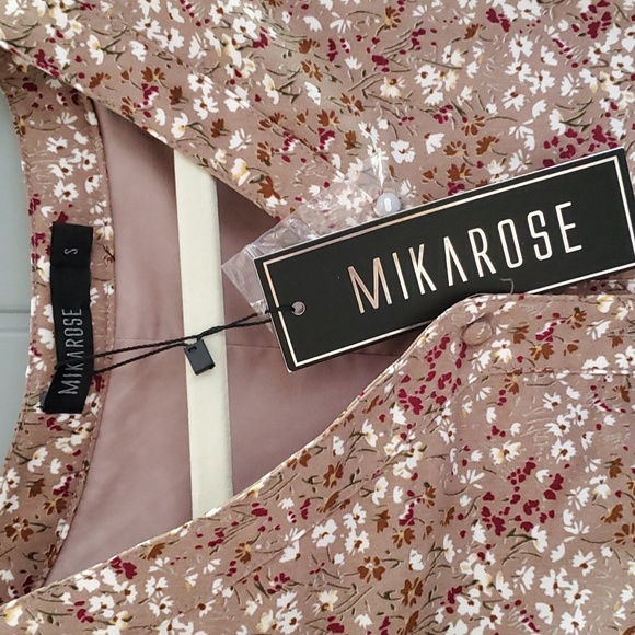 NWT Mikarose August praline ditsy floral  dress - Picture 6 of 9